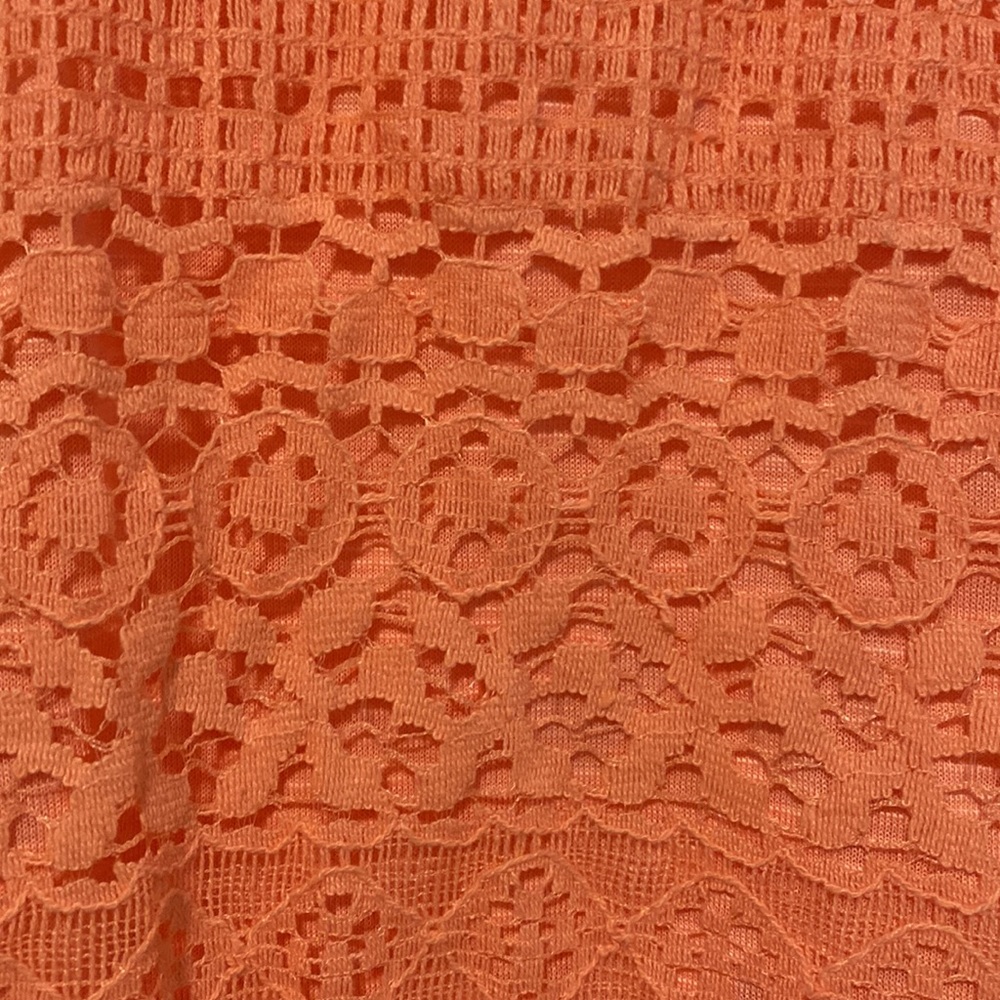 CATO Women’sShort Sleeve Lace / Patchwork look Top |Size 18/20W - Picture 4 of 7